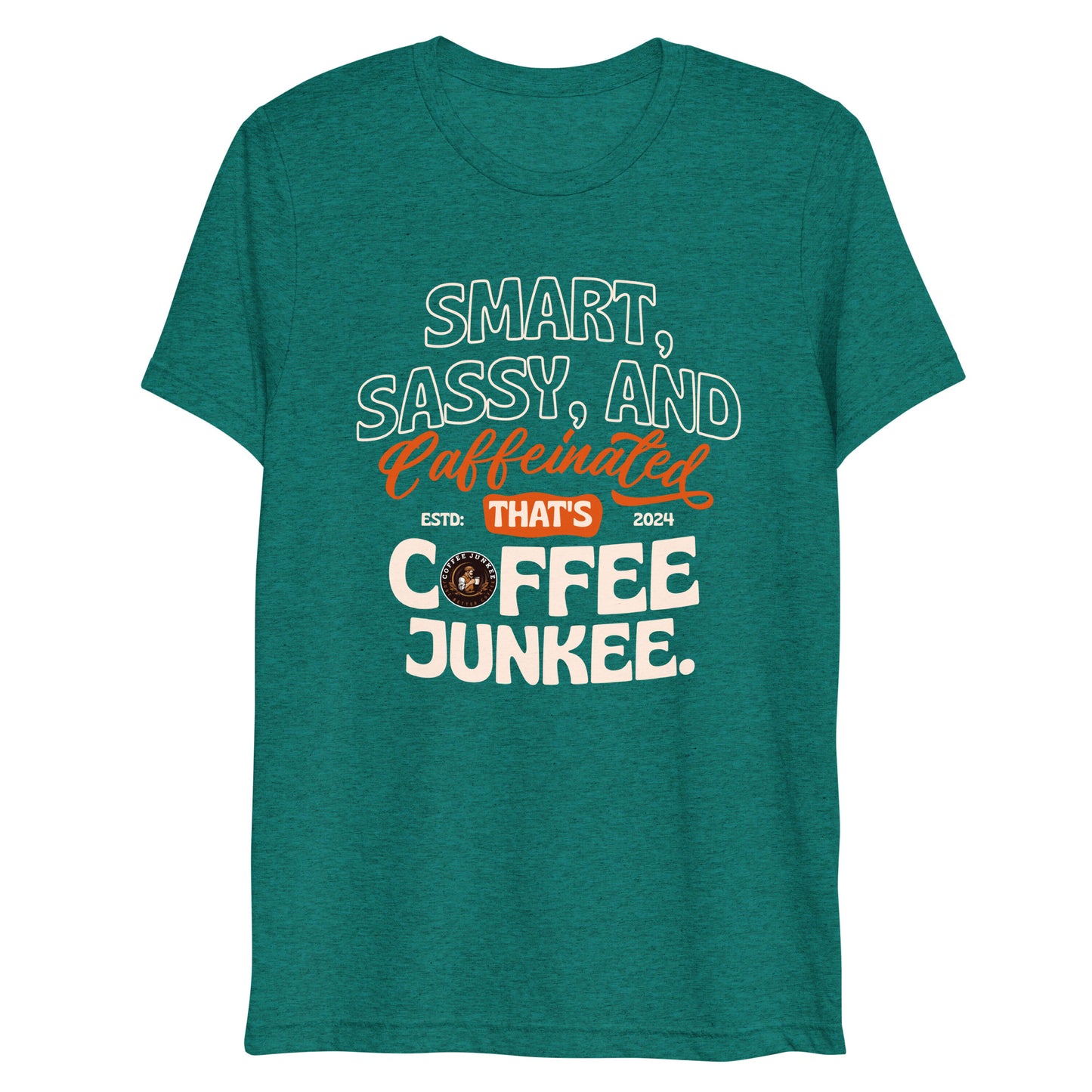 CJ - Smart, Sassy, and Caffeinated - Short sleeve t-shirt